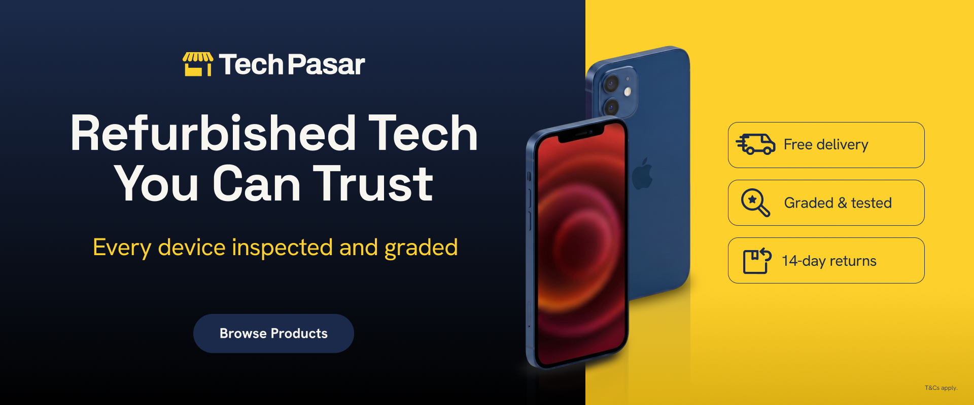 Refurbished tech you can trust. Every device inspected and graded.
